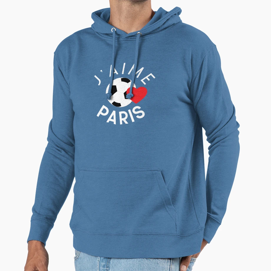 Jaime Paris Paris Football Love French Hoodie - Trendy Graphic Men Women - T-Shirt, Sweatshirt, Hoodie