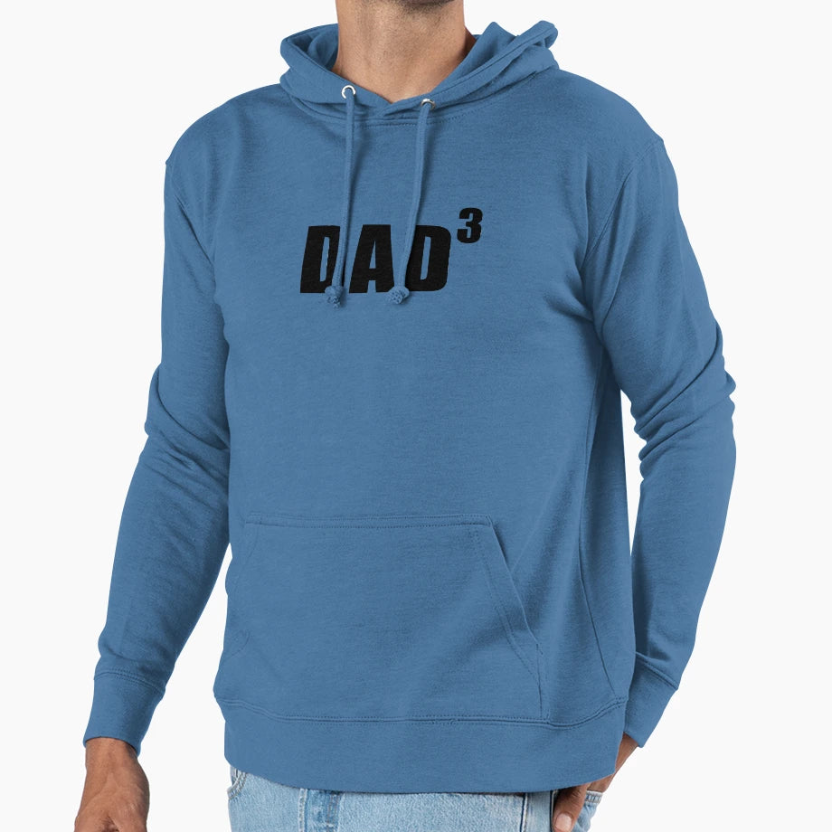 Dad 3 Father Days Hoodie - Custom Art Print Unisex - T-Shirt, Sweatshirt, Hoodie