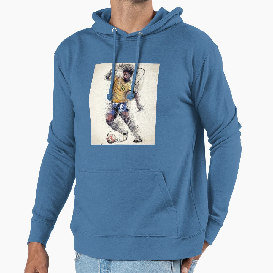 Ronaldinho Hoodie - Casual Everyday Wear for Adults - T-Shirt, Sweatshirt, Hoodie