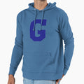 Alphabet Blue G Sports Letter G Hoodie - Unique Graphic Unisex - T-Shirt, Sweatshirt, Hoodie