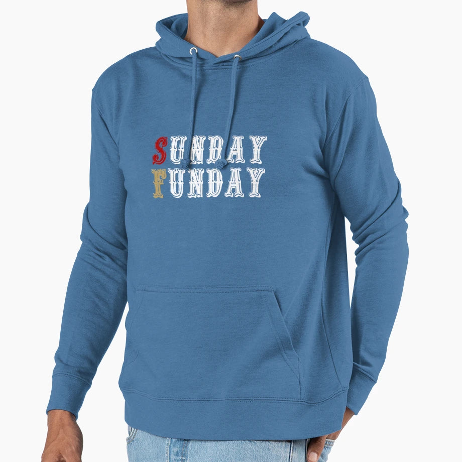 Sunday Funday Hoodie - Graphic Print Unisex - T-Shirt, Sweatshirt, Hoodie