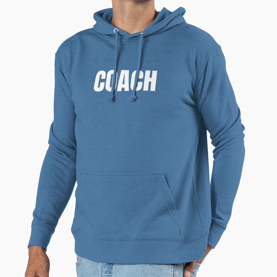Coach Sports Coaching Training Hoodie - Minimalist Print Unisex - T-Shirt, Sweatshirt, Hoodie