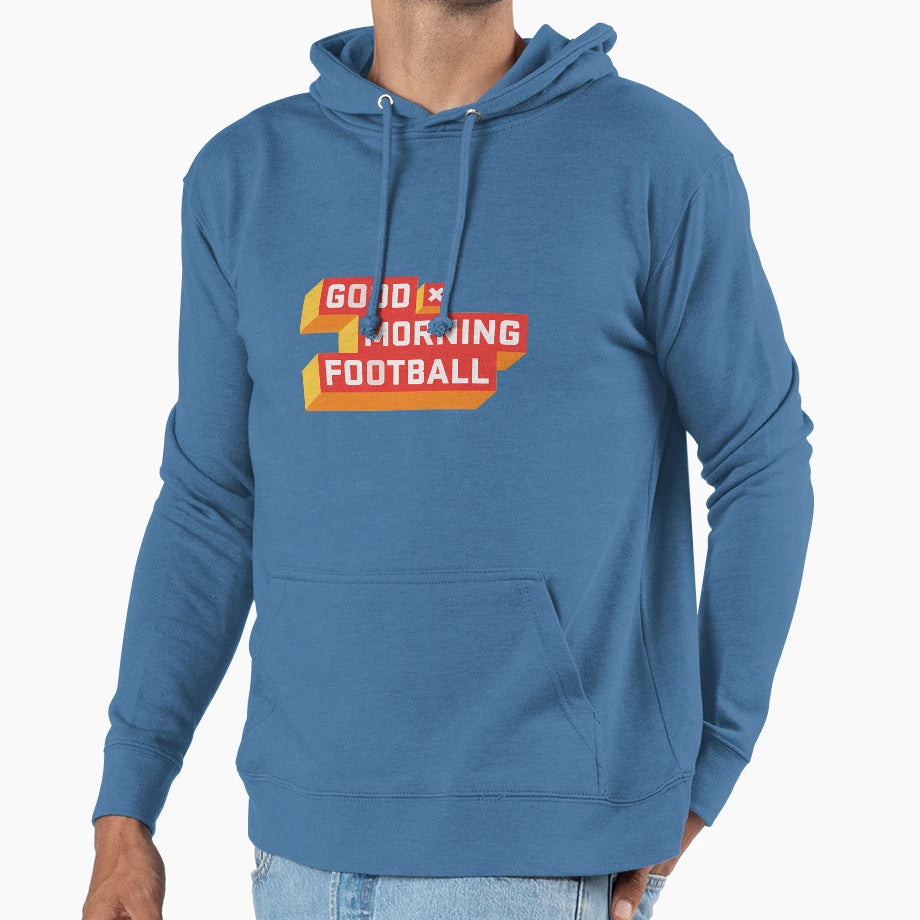 Angry Runs Good Morning Football Hoodie - Novelty Apparel for Adults - T-Shirt, Sweatshirt, Hoodie