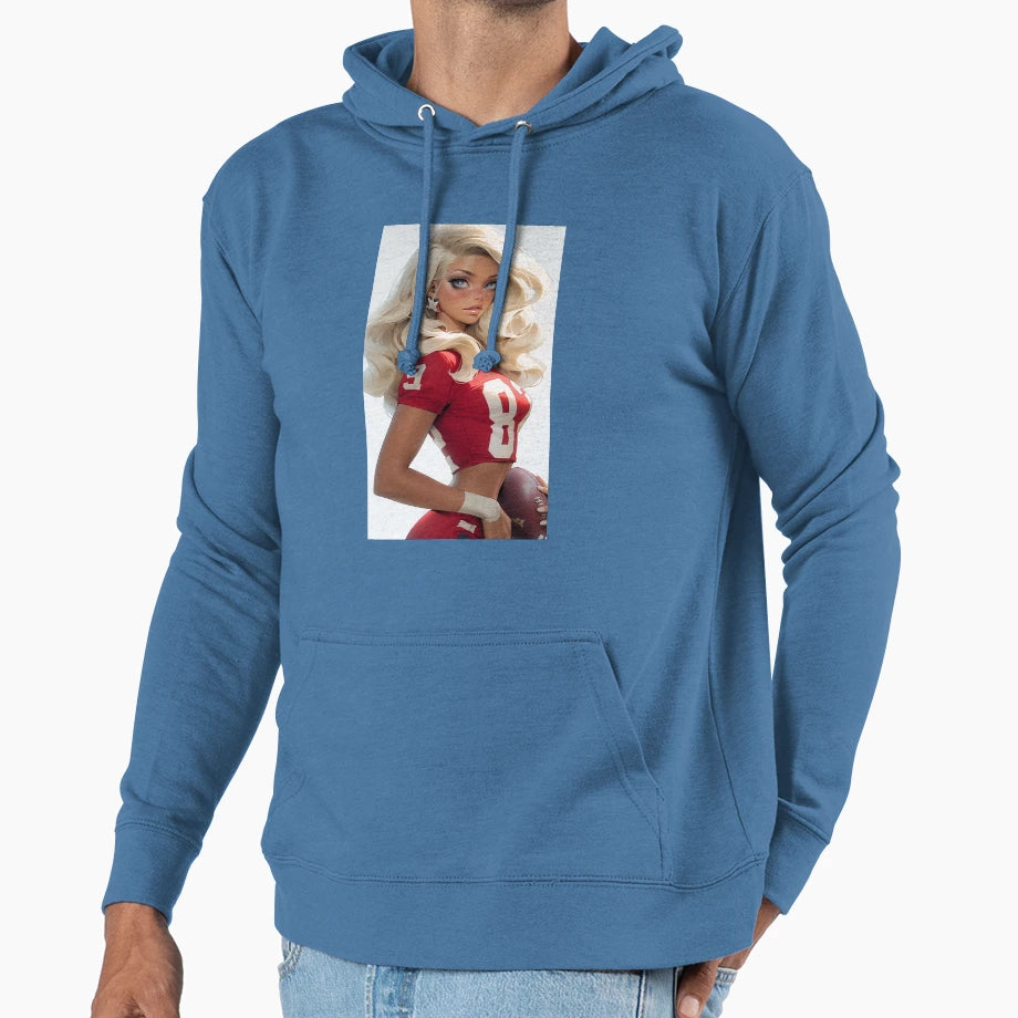 American Football Player Hoodie - Unique Graphic Men Women - T-Shirt, Sweatshirt, Hoodie