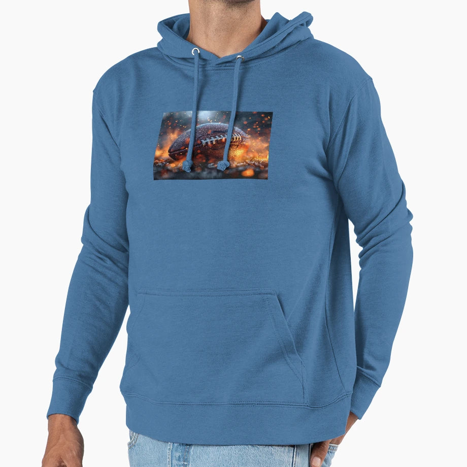 American Football Digital Art Hoodie - Graphic Print Unisex - T-Shirt, Sweatshirt, Hoodie