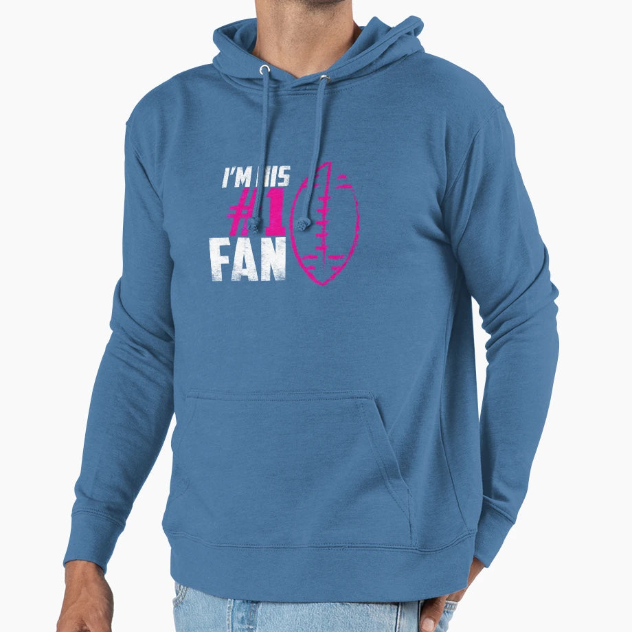 Football Mom Mothers Day Gift From Hoodie - Casual Everyday Wear Unisex - T-Shirt, Sweatshirt, Hoodie