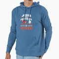Funny Jesus And Football Football Dad Hoodie - Graphic Print Unisex - T-Shirt, Sweatshirt, Hoodie