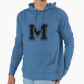 Letter M Black Hoodie - Fun Novelty Design Unisex - T-Shirt, Sweatshirt, Hoodie