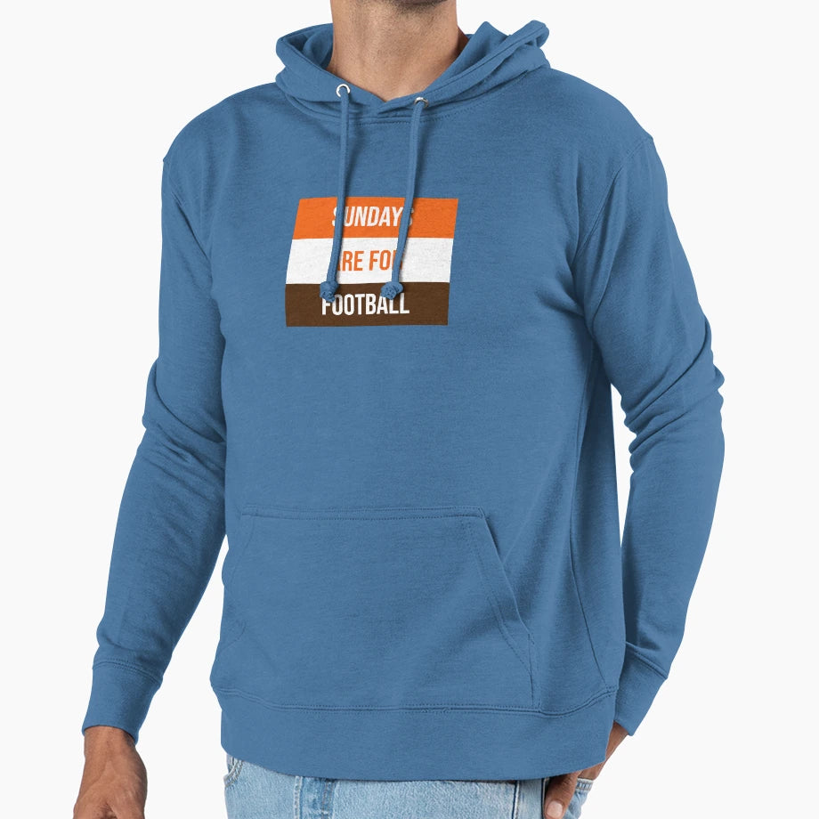 Sundays Are Football Hoodie - Custom Art Print Unisex - T-Shirt, Sweatshirt, Hoodie