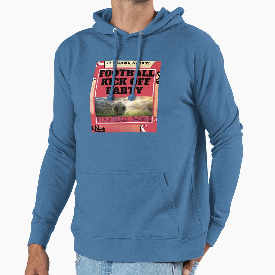 Football Game Kick Party Hoodie - Streetwear Style Unisex - T-Shirt, Sweatshirt, Hoodie