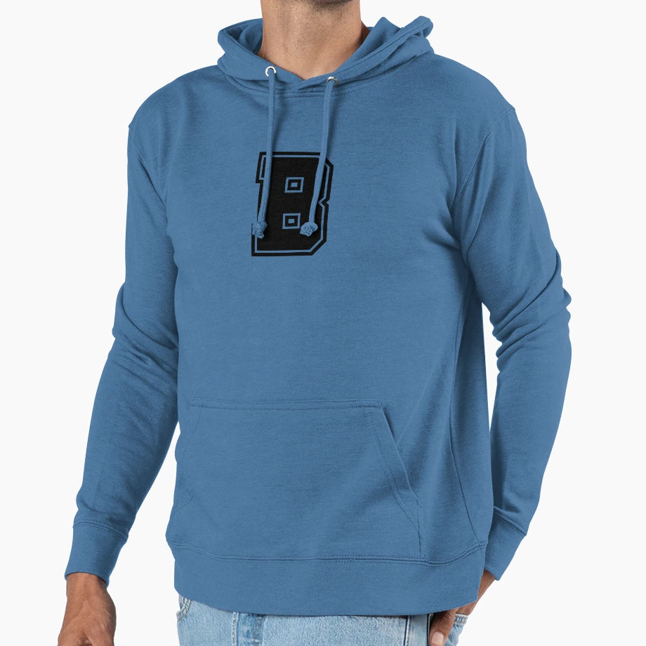 Letter B Hoodie - Minimalist Print Unisex - T-Shirt, Sweatshirt, Hoodie