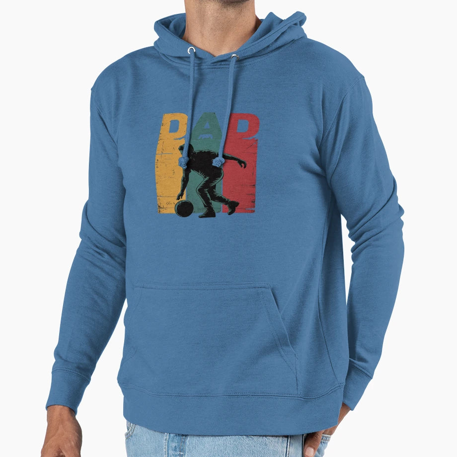 Bowling Dad Fathers Day Bowling Father Hoodie - Minimalist Print Unisex - T-Shirt, Sweatshirt, Hoodie