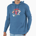 Valentines Day Heart Quarterback Hoodie - Casual Everyday Wear Unisex - T-Shirt, Sweatshirt, Hoodie