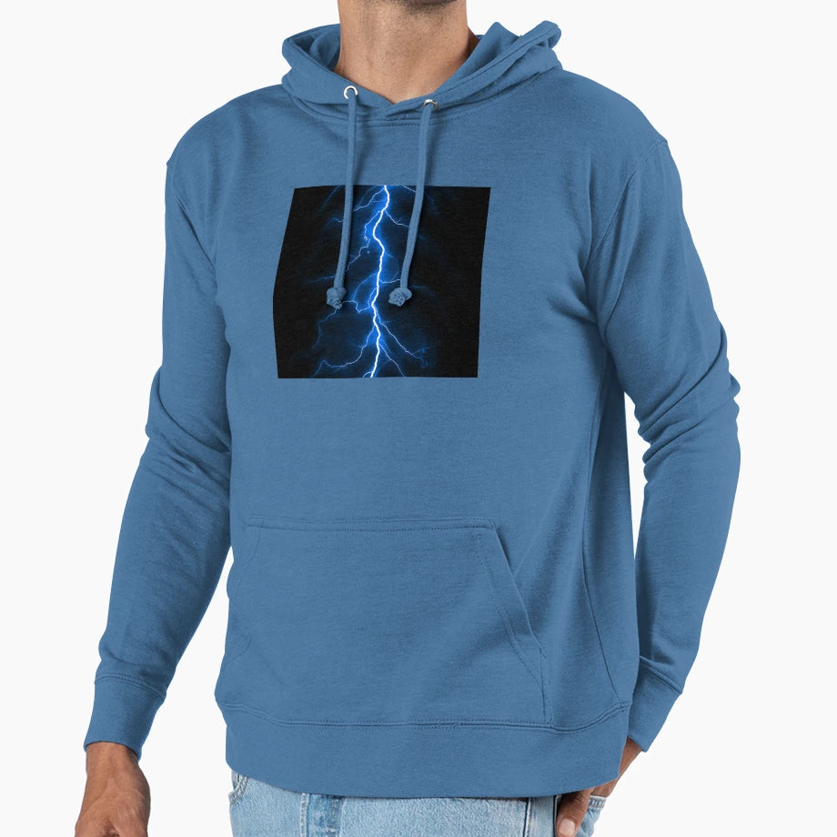 Blue Thunder Hoodie - Novelty Apparel for Adults - T-Shirt, Sweatshirt, Hoodie