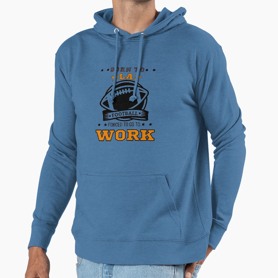 American Football Funny Hoodie - Minimalist Print for Adults - T-Shirt, Sweatshirt, Hoodie