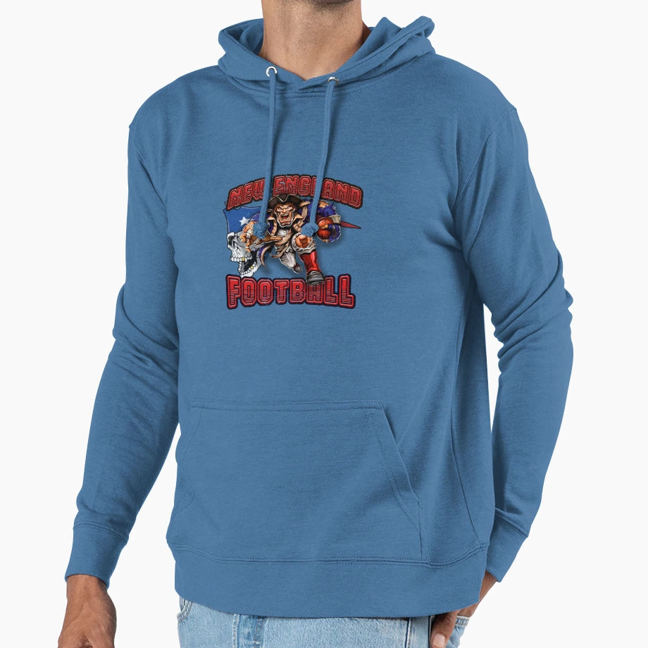 New England Football Hoodie - Streetwear Style Unisex - T-Shirt, Sweatshirt, Hoodie