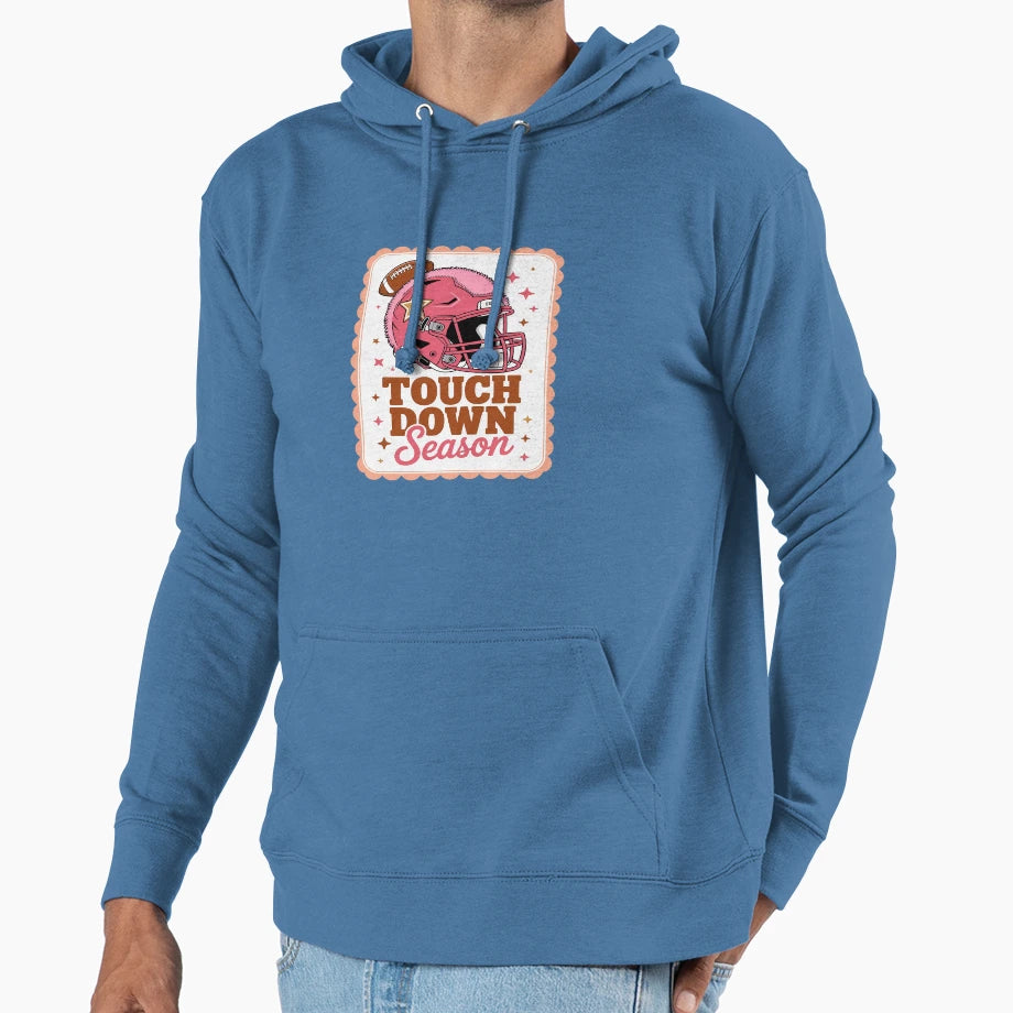 Touchdown Season Football Game Day Hoodie - Custom Art Print Unisex - T-Shirt, Sweatshirt, Hoodie