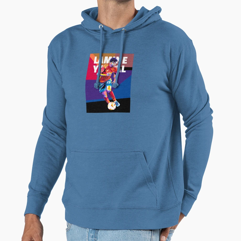 Lamine Yamal Wpap Pop Art Hoodie - Casual Everyday Wear Unisex - T-Shirt, Sweatshirt, Hoodie
