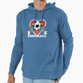 I Love Football Hoodie - Novelty Apparel Unisex - T-Shirt, Sweatshirt, Hoodie