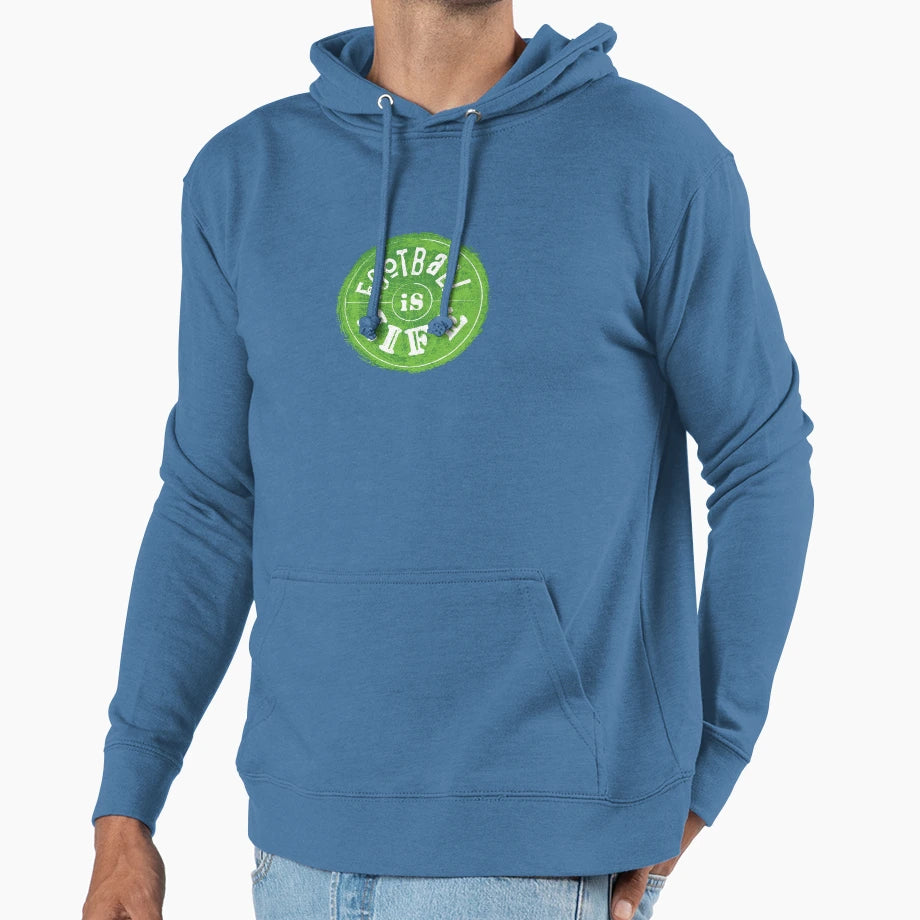 Football Is Life Hoodie - Streetwear Style for Adults - T-Shirt, Sweatshirt, Hoodie