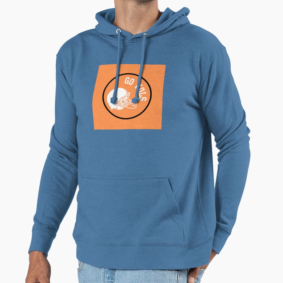 Go Vols Football Helmet University Hoodie - Trendy Graphic Men Women - T-Shirt, Sweatshirt, Hoodie