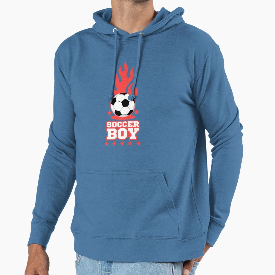 Soccer White Soccer Players Hoodie - Minimalist Print Men Women - T-Shirt, Sweatshirt, Hoodie