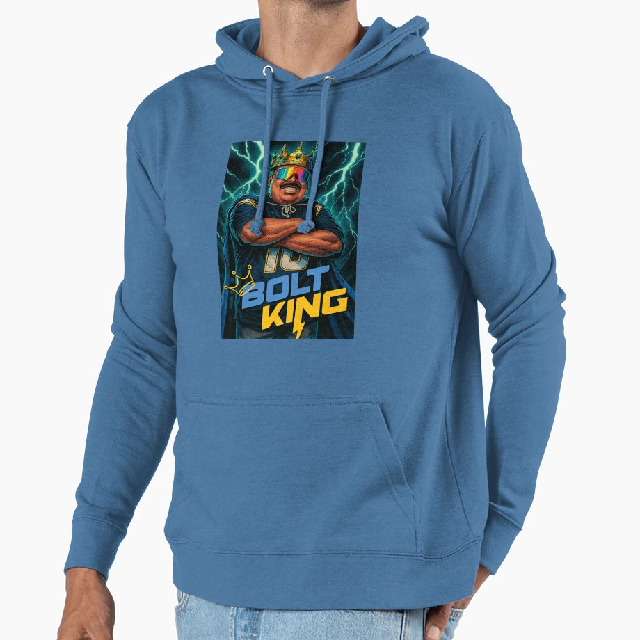 Bolt King Hoodie - Novelty Apparel Men Women - T-Shirt, Sweatshirt, Hoodie