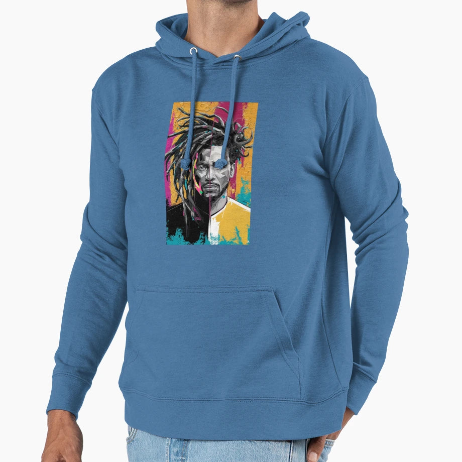 Geometric Fragmented Artist Portrait Hoodie - Streetwear Style Men Women - T-Shirt, Sweatshirt, Hoodie
