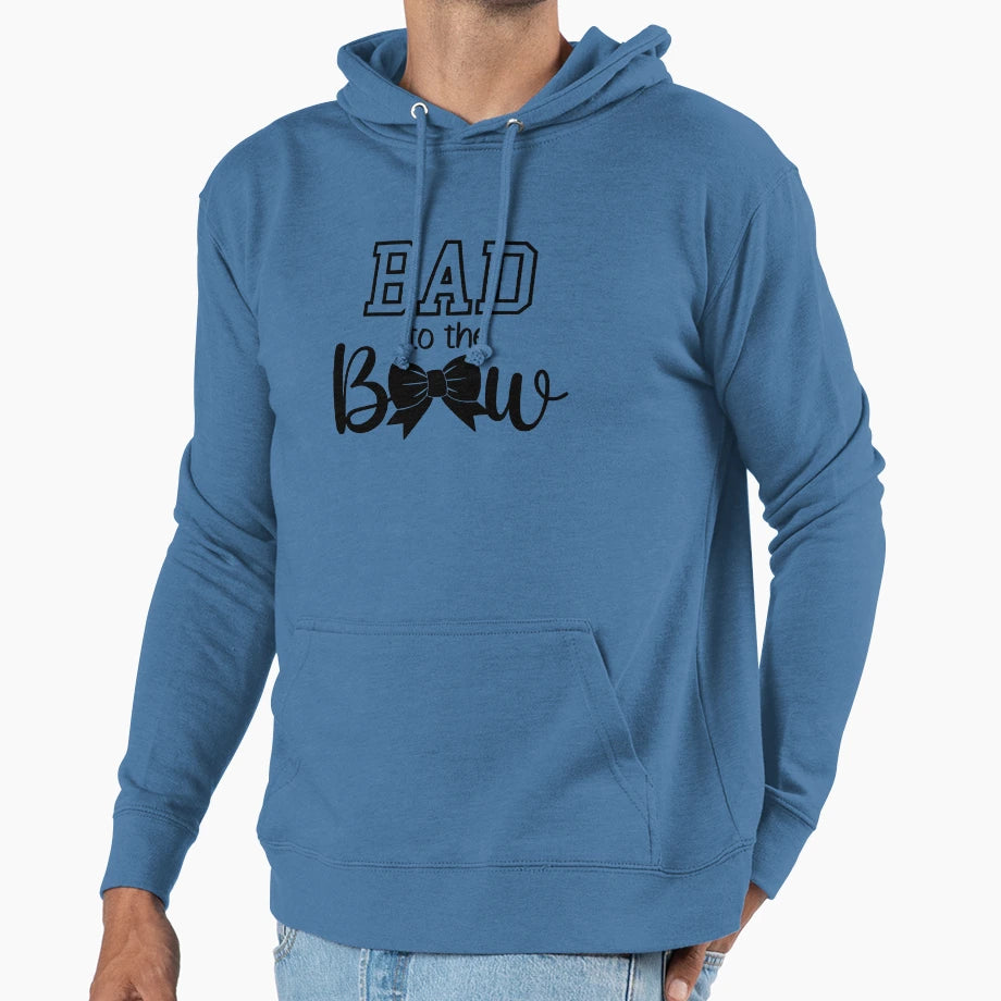 Bad To Bow Hoodie - Trendy Graphic Unisex - T-Shirt, Sweatshirt, Hoodie