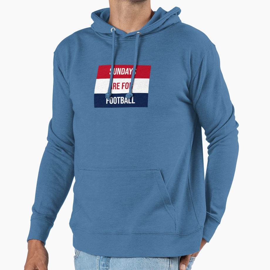 Sundays Are Football Hoodie - Custom Art Print Men Women - T-Shirt, Sweatshirt, Hoodie