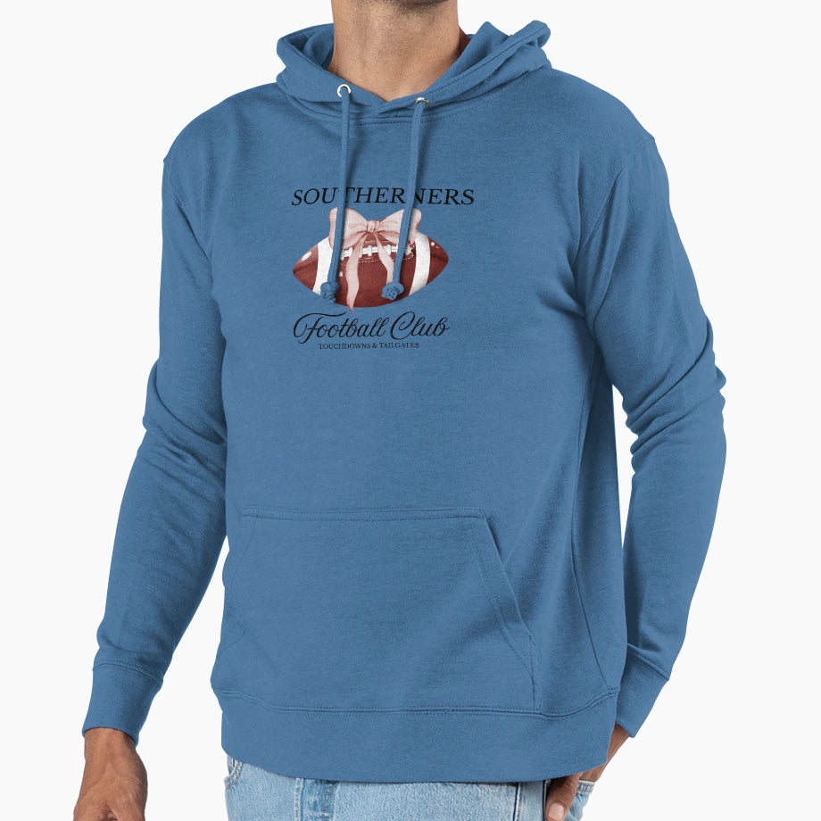 Cutesy Football Club Hoodie - Trendy Graphic for Adults - T-Shirt, Sweatshirt, Hoodie