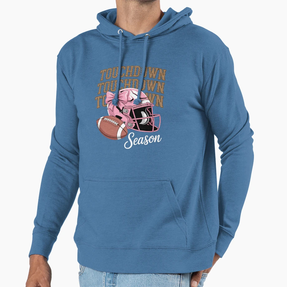 Football Support Thanksgiving Hoodie - Casual Everyday Wear for Adults - T-Shirt, Sweatshirt, Hoodie