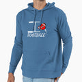 I Love Football Heart American Hoodie - Streetwear Style for Adults - T-Shirt, Sweatshirt, Hoodie