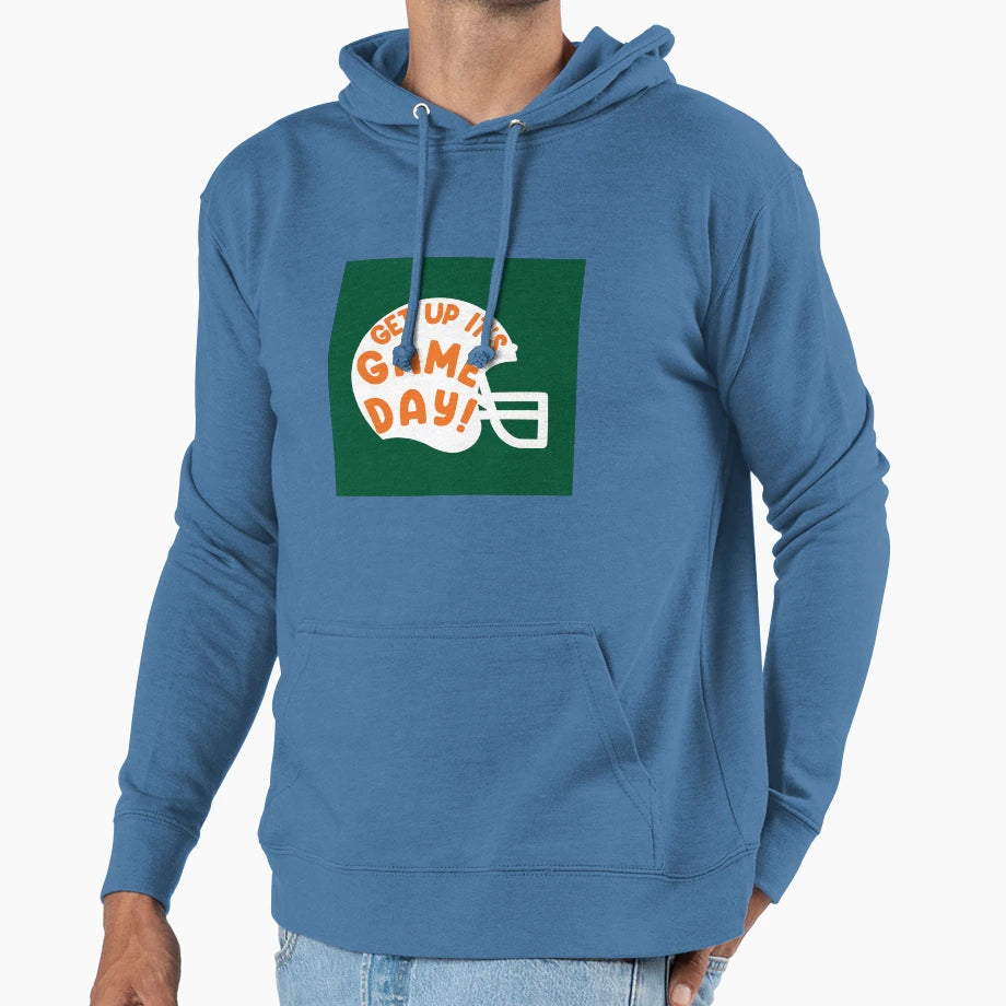 Get Up Its Gameday Miami Hoodie - Fun Novelty Design Unisex - T-Shirt, Sweatshirt, Hoodie
