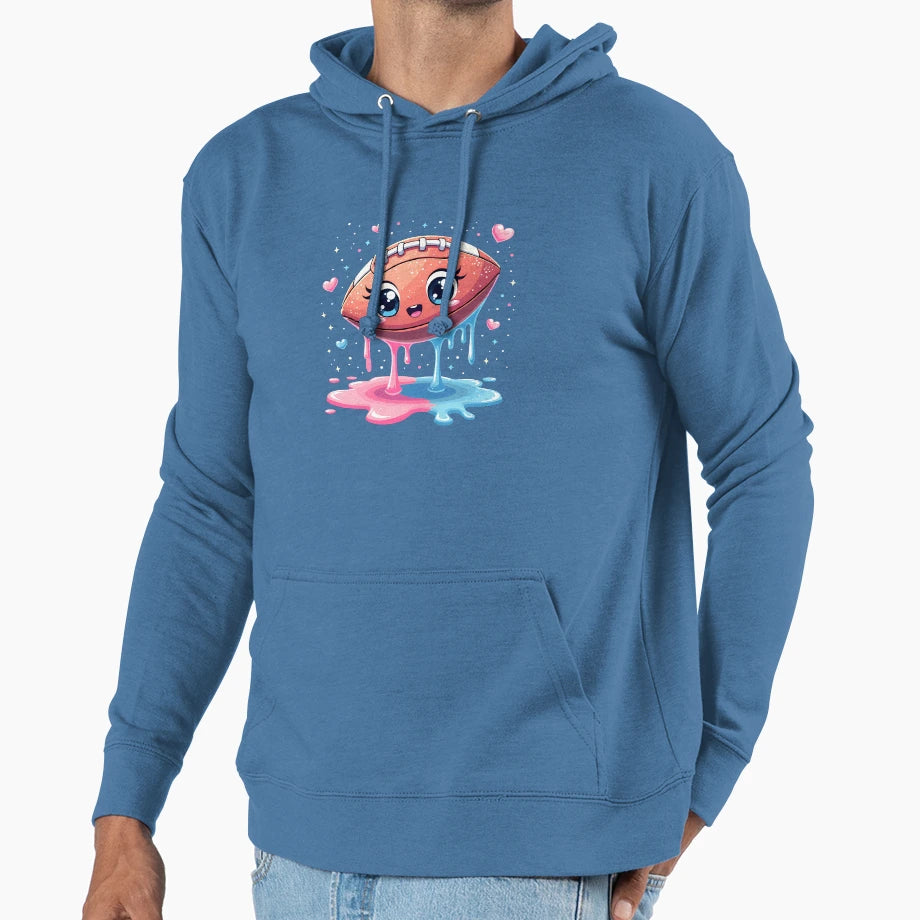 Football Drip Football Player Teen Hoodie - Casual Everyday Wear Unisex - T-Shirt, Sweatshirt, Hoodie