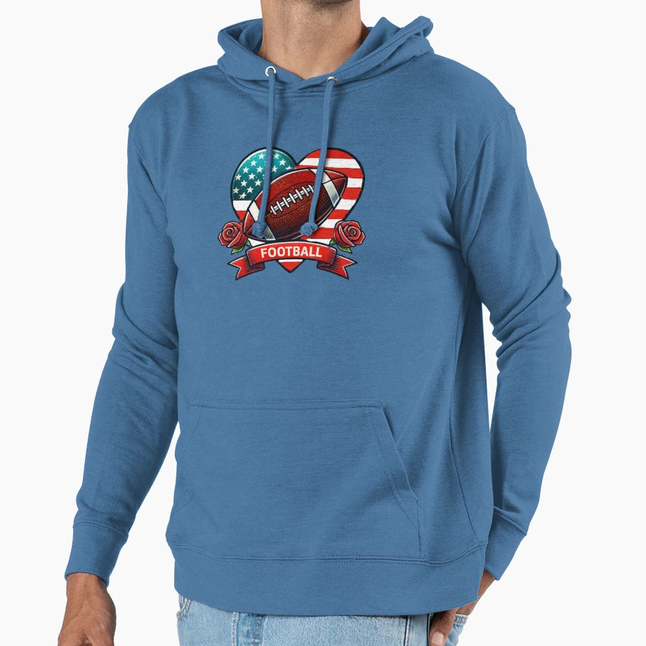 American Football Hoodie - Novelty Apparel Unisex - T-Shirt, Sweatshirt, Hoodie
