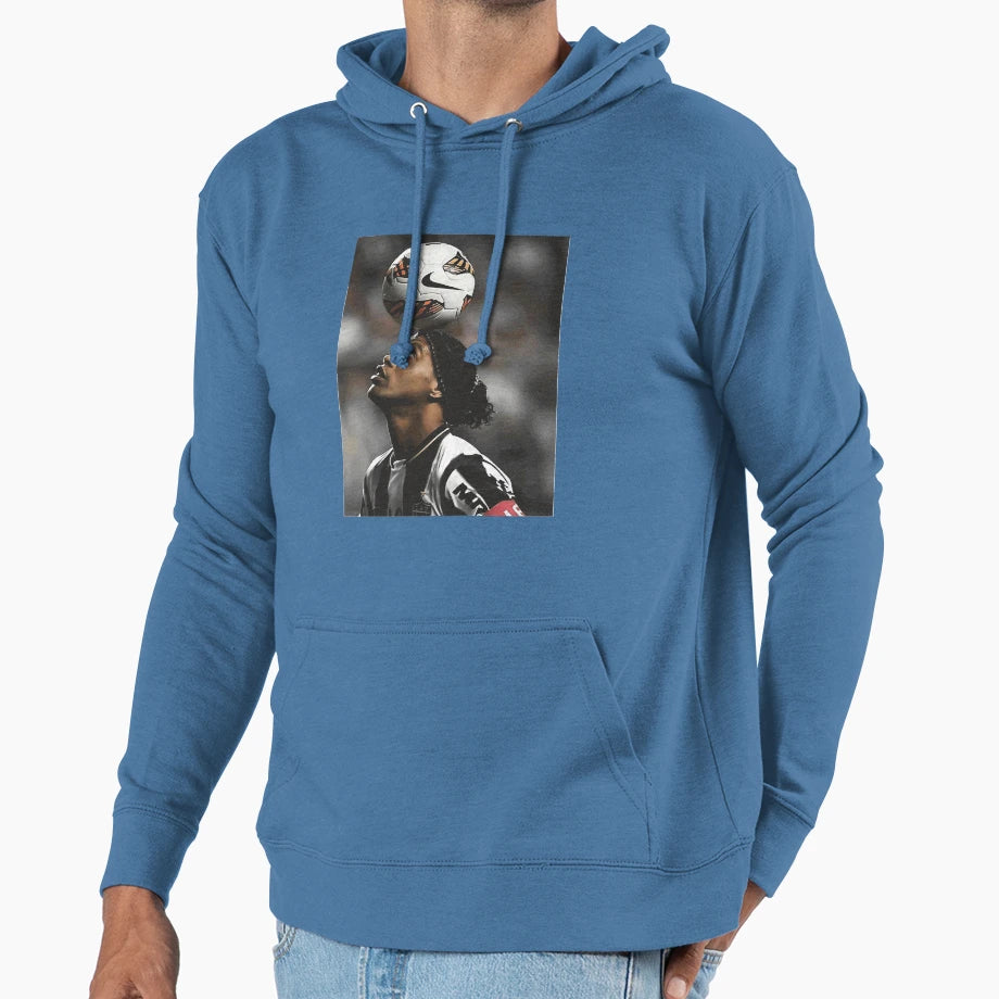 Wallpaper Art Ronaldinho Hoodie - Fun Novelty Design Unisex - T-Shirt, Sweatshirt, Hoodie