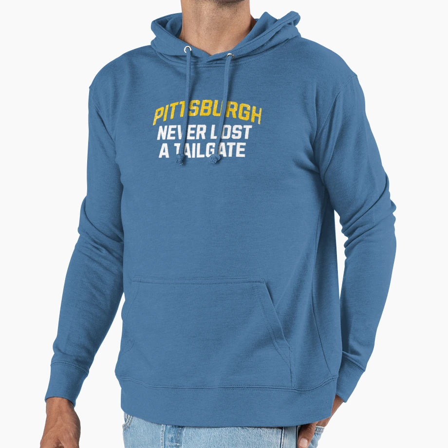 Pittsburgh Never Lost Tailgate Hoodie - Casual Everyday Wear for Adults - T-Shirt, Sweatshirt, Hoodie