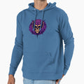 Hardcore Purple Skull Hoodie - Novelty Apparel Unisex - T-Shirt, Sweatshirt, Hoodie