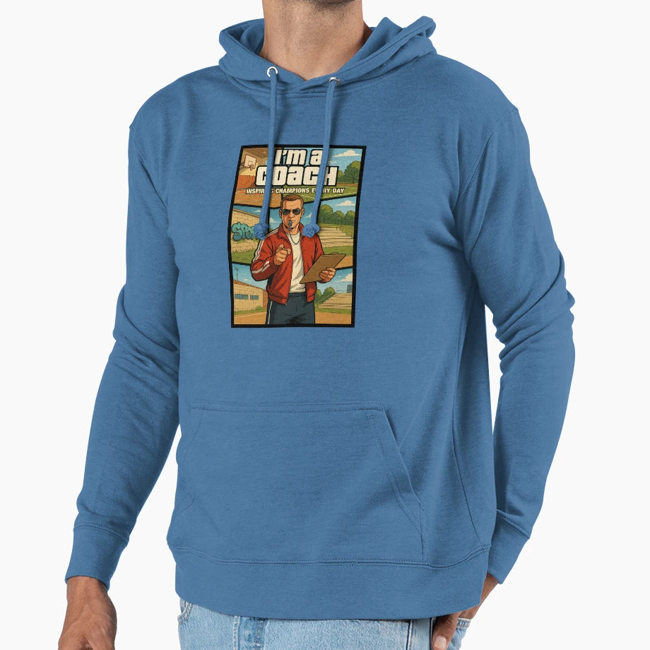 Coach Life Sports Leadership Hoodie - Novelty Apparel for Adults - T-Shirt, Sweatshirt, Hoodie