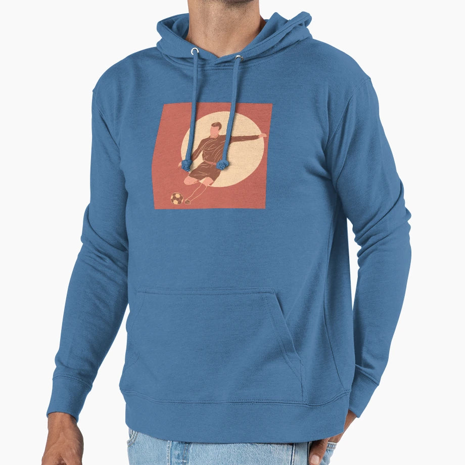 Football Player Hoodie - Novelty Apparel for Adults - T-Shirt, Sweatshirt, Hoodie