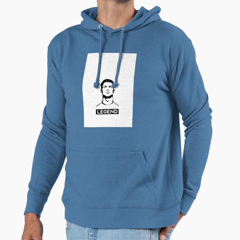 Best Selling Legend Cristiano Ronaldo Hoodie - Minimalist Print for Adults - T-Shirt, Sweatshirt, Hoodie