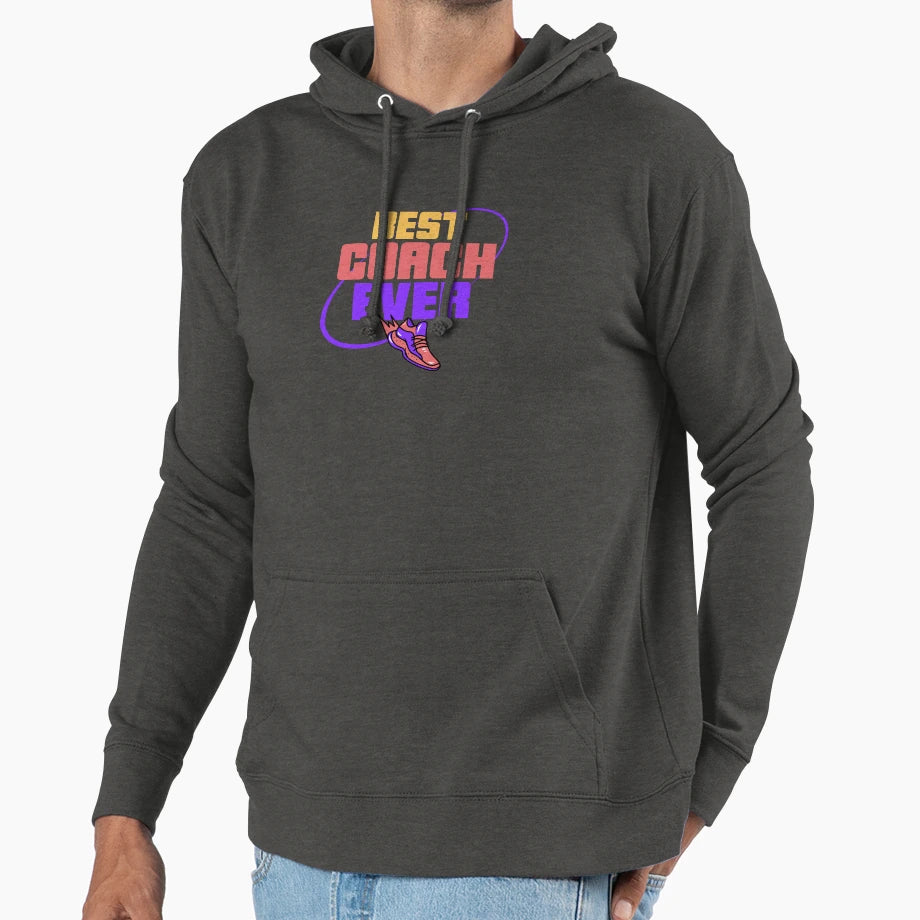 Best Coach Ever Hoodie - Minimalist Print Unisex - T-Shirt, Sweatshirt, Hoodie