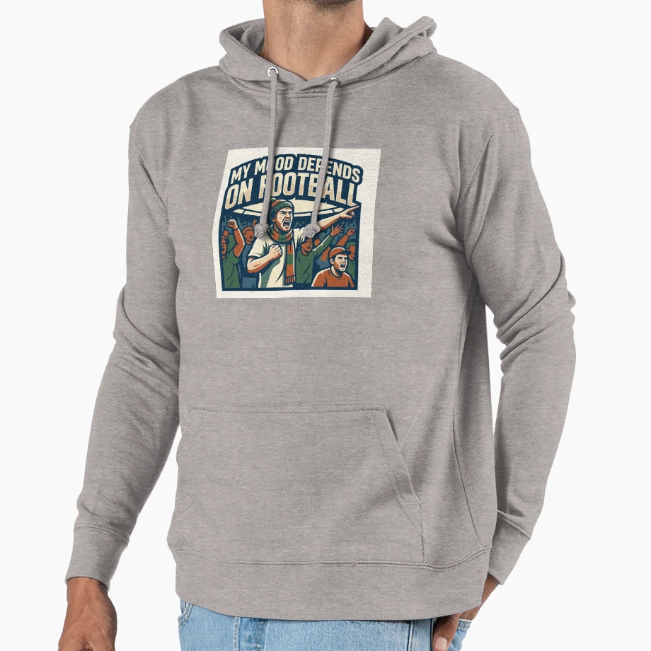 Football Fan Hoodie - Trendy Graphic Unisex - T-Shirt, Sweatshirt, Hoodie