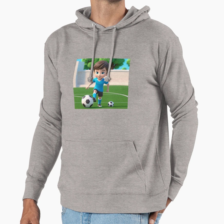 Dylan Playing Soccer Hoodie - Aesthetic Graphic for Adults - T-Shirt, Sweatshirt, Hoodie
