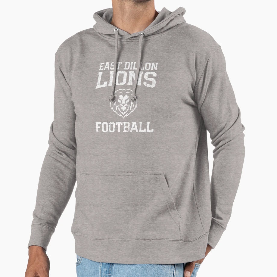 East Dillon Lions Football Hoodie - Trendy Graphic Unisex - T-Shirt, Sweatshirt, Hoodie
