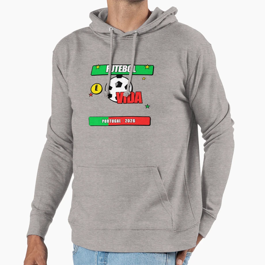 Football Vida Hoodie - Casual Everyday Wear for Adults - T-Shirt, Sweatshirt, Hoodie