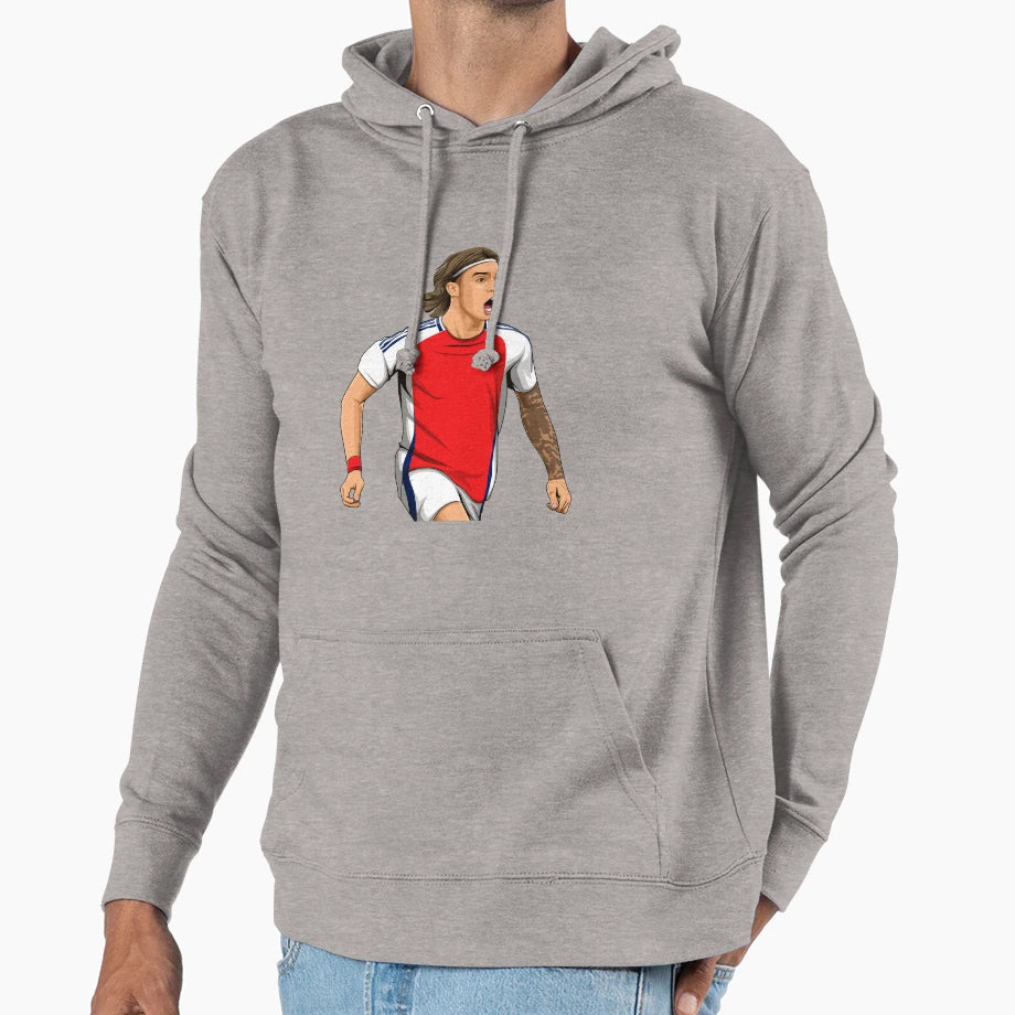 Riccardo Calafiori Hoodie - Minimalist Print for Adults - T-Shirt, Sweatshirt, Hoodie