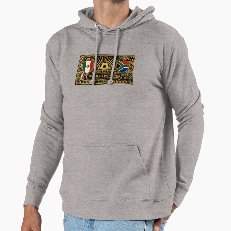 Deco Art Mexico Vs South Africa Soccer Hoodie - Trendy Graphic Unisex - T-Shirt, Sweatshirt, Hoodie