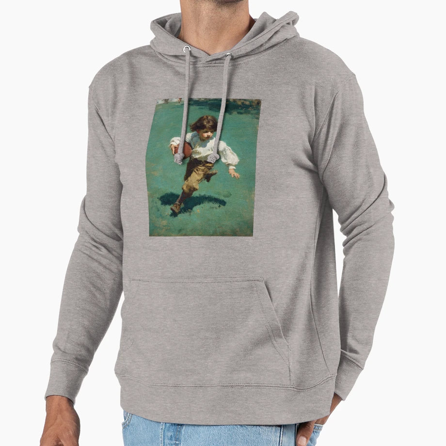 Running Football Hoodie - Fun Novelty Design for Adults - T-Shirt, Sweatshirt, Hoodie